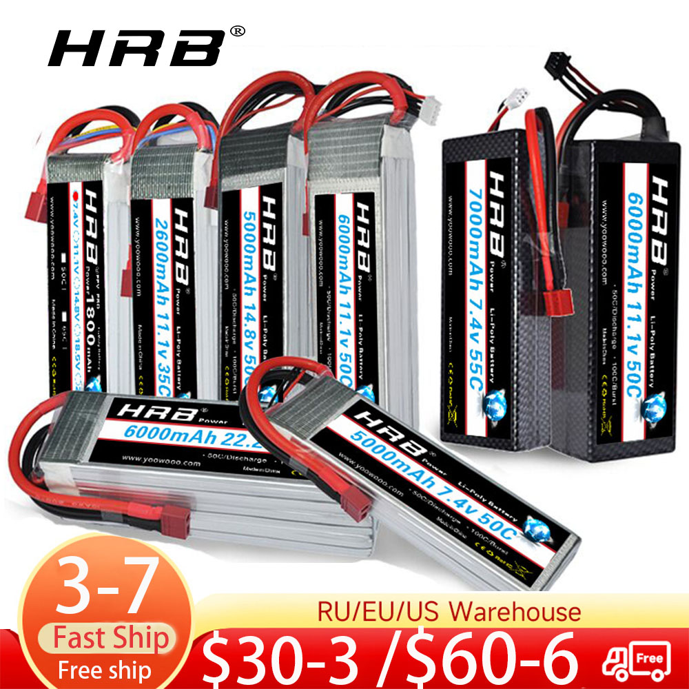 6S Lipo Battery 22.2V 5000Mah - Akumulator Lipo HRB 2S 3S 4S
