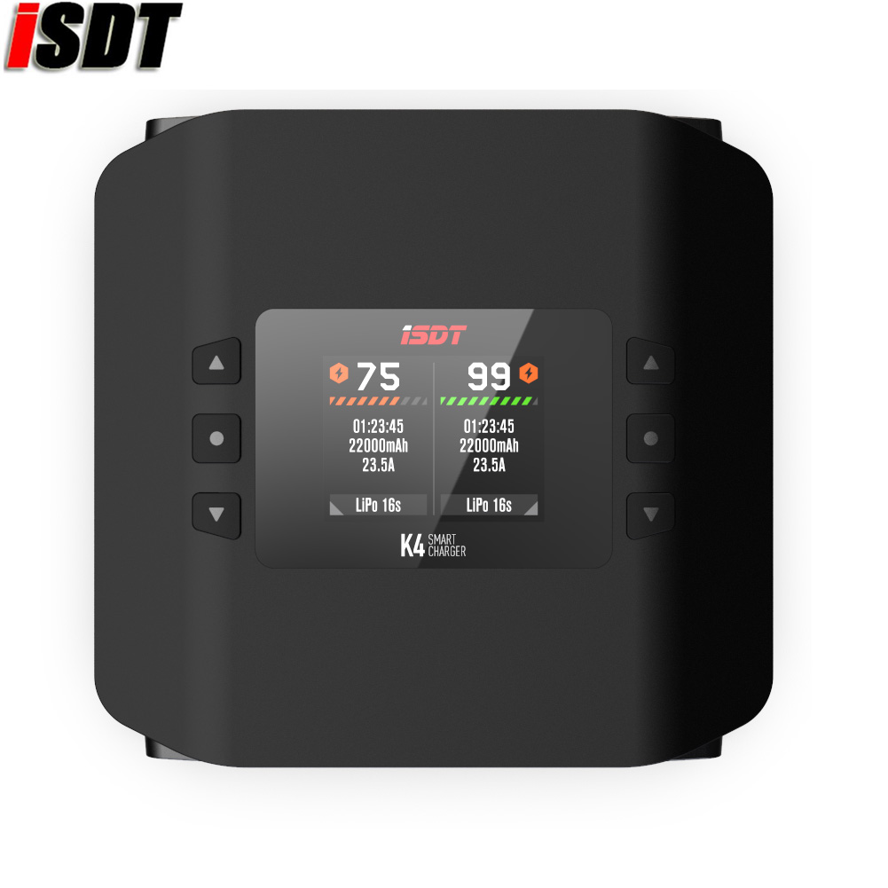 Isdt K4 Dual Lipo Charger - ISDT K4 Dwukanałowa Inteligentna Ładowarka do