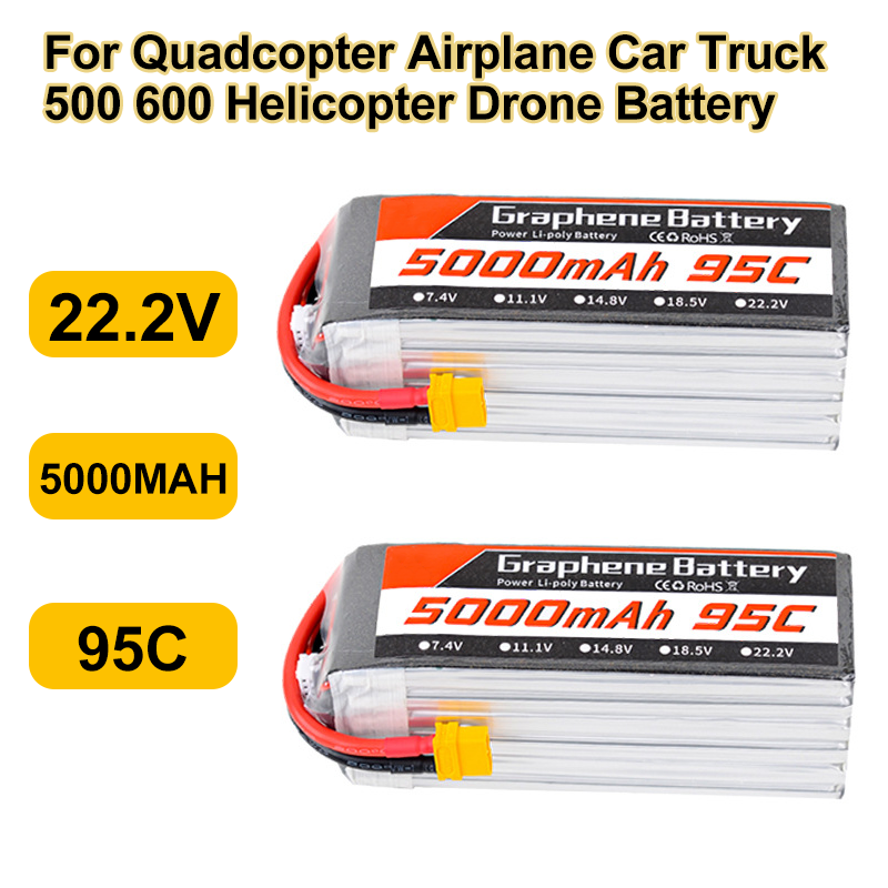 6S Lipo Battery 22.2V 5000Mah - Akumulator LiPo 95C 22,2 V 6S