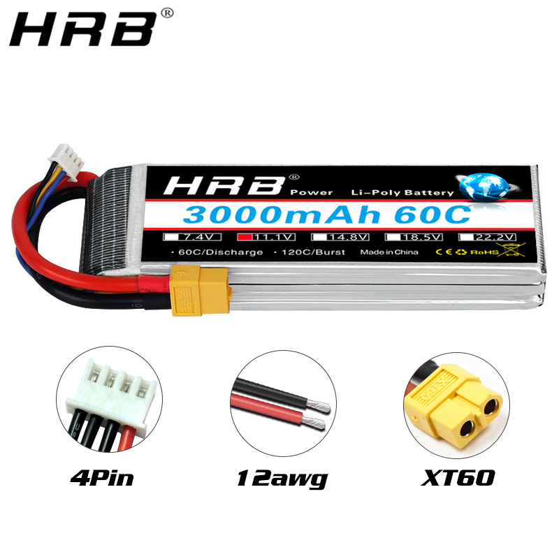 4S Lipo Battery 14.8V 6000Mah - Akumulator lipo HRB 2S 3S 4S